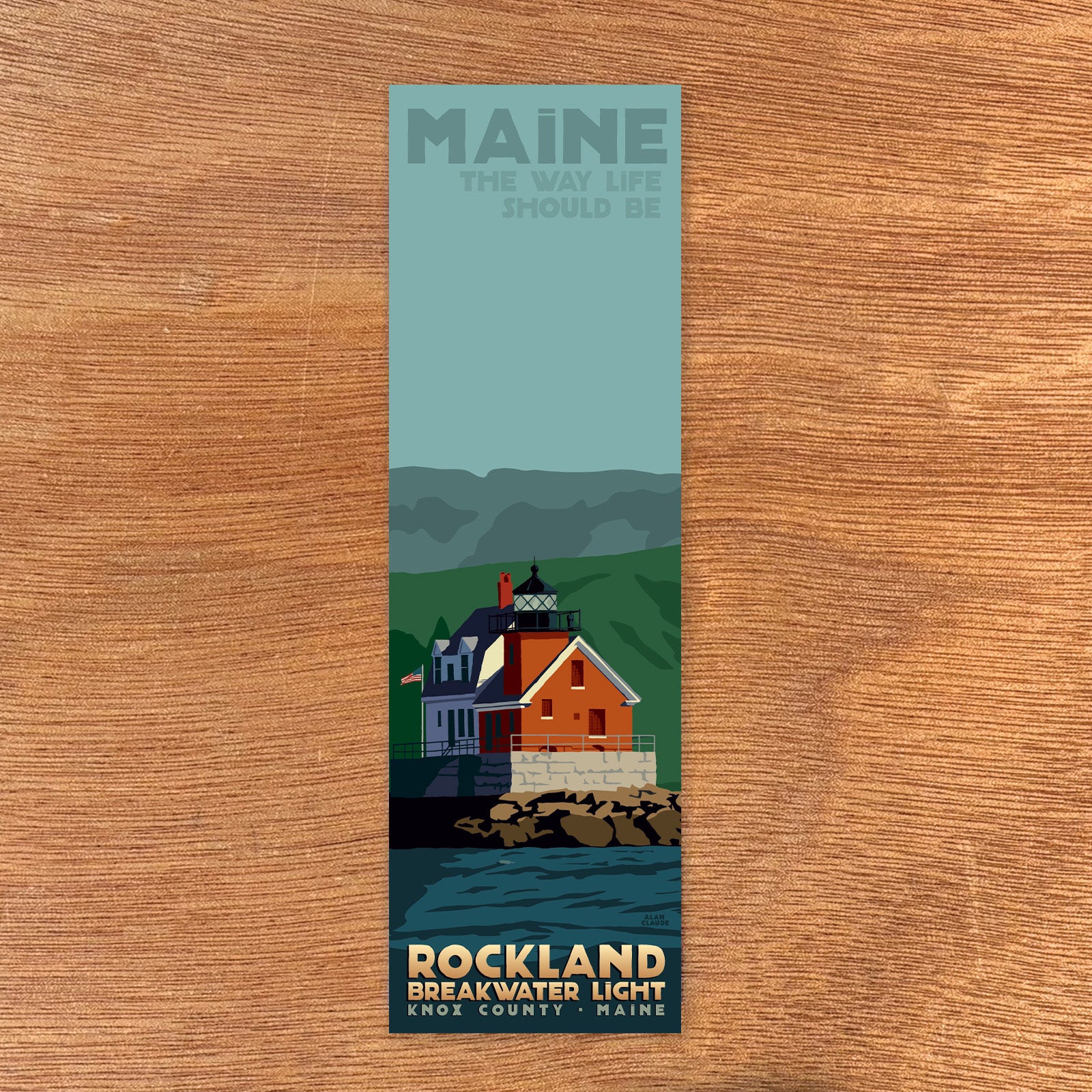 Rockland Breakwater Light Bookmark - Maine (Bundle of 25)
