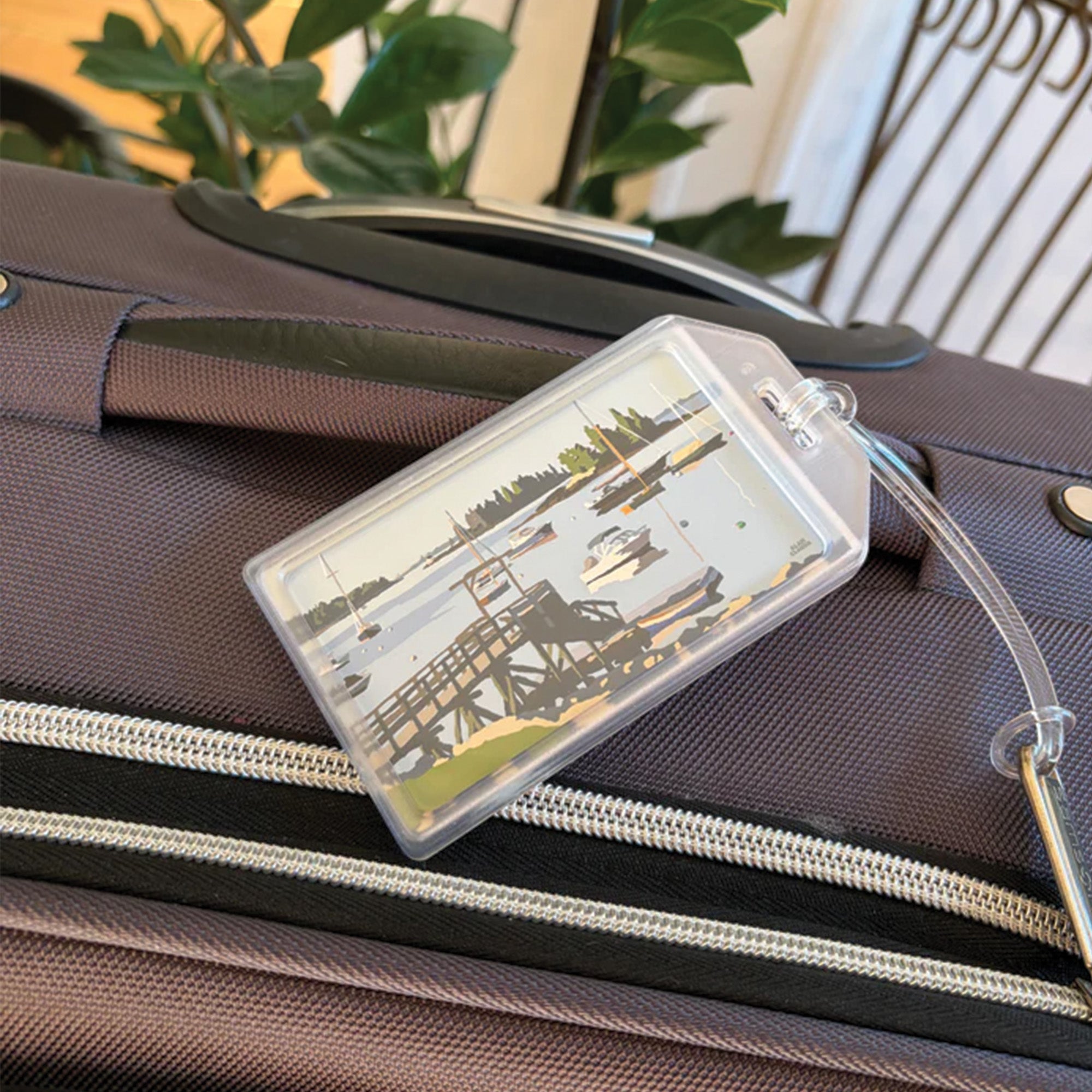 Sailboats in Boothbay Harbor Luggage Tag