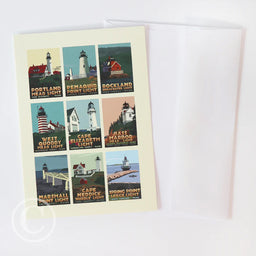 Maine Lighthouse Series Notecard 5" x 7"  - Maine