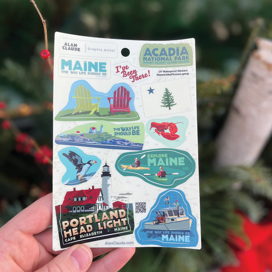 Maine Series Stickers - Large/MULTI