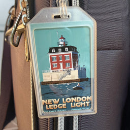 New London Ledge Light Luggage Tag - Connecticut