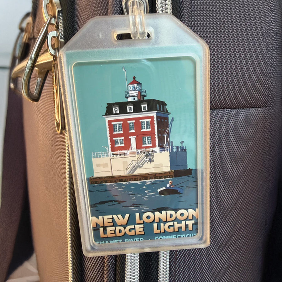 New London Ledge Light Luggage Tag - Connecticut