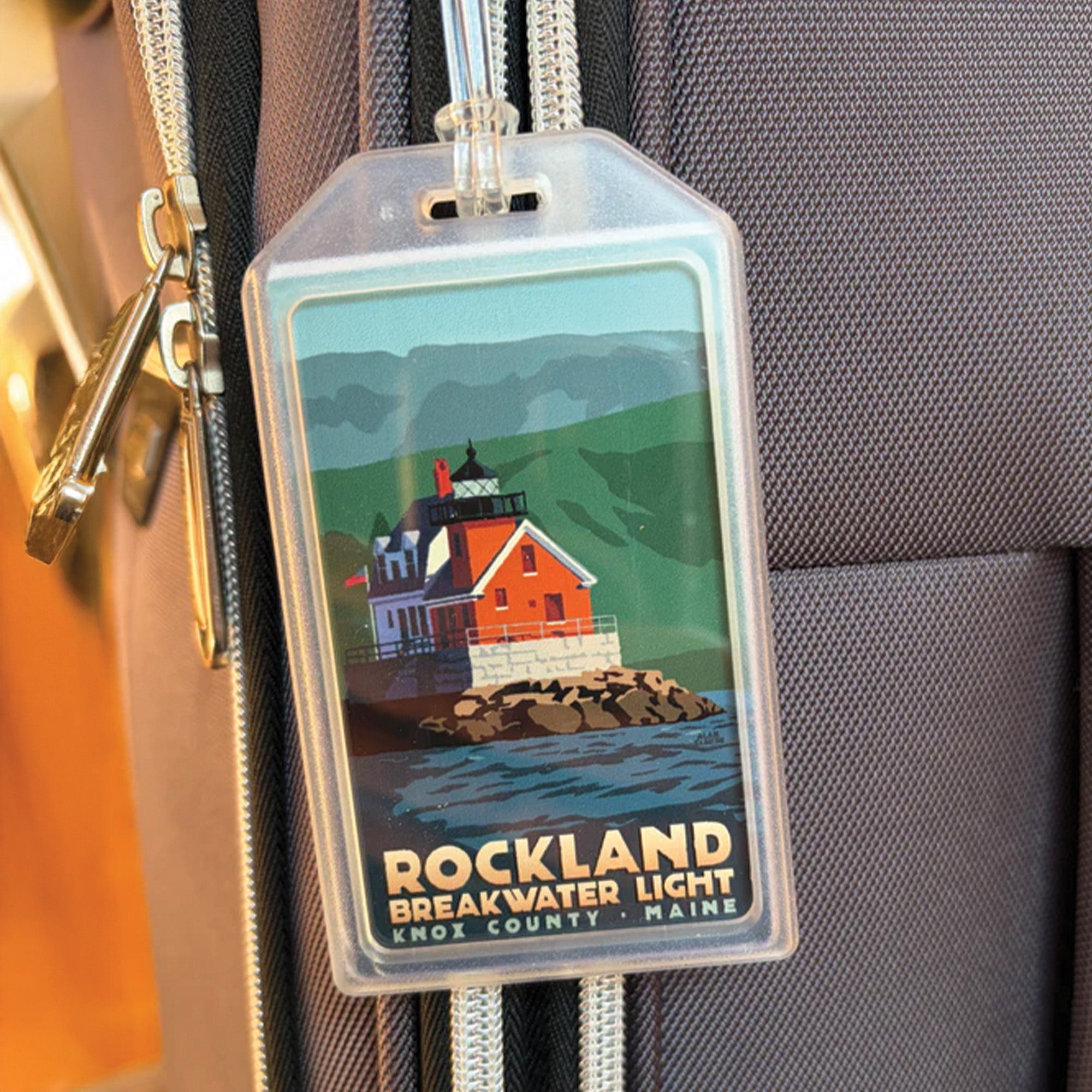 Rockland Breakwater Light Luggage Tag