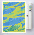 Alewives On The Move Art Print 18" x 24" Wall Poster By Alan Claude