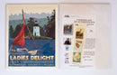 Sailing Ladies Delight Art Print 8" x 10" Travel Poster - Maine Alan Claude