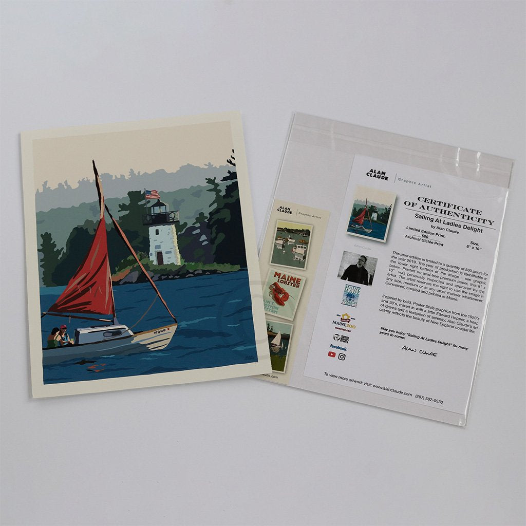 Ladies Delight Lighthouse Art Print