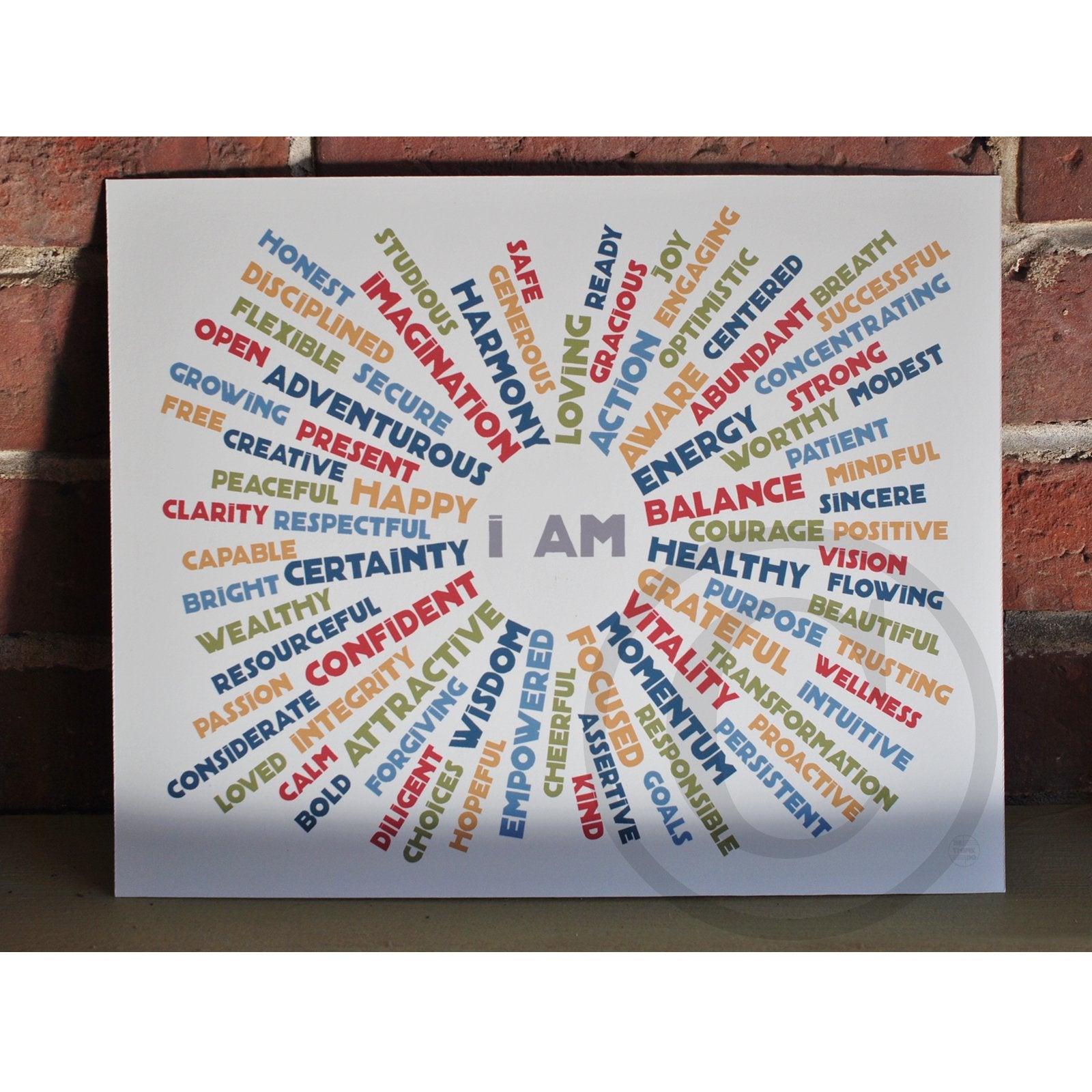 I AM BALANCE - Retro Art Print 8" x 10" Wall Poster