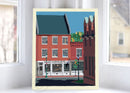 Cafe in Gardiner Art Print 8" x 10" Wall Poster By Alan Claude