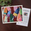 Lobster Buoys Art Print 8" x 10" Horizontal Wall Poster By Alan Claude - Maine