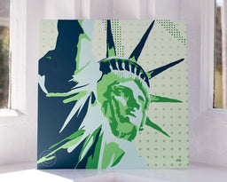 Statue Of Liberty Art Print 8" x 8" Wall Poster - New York