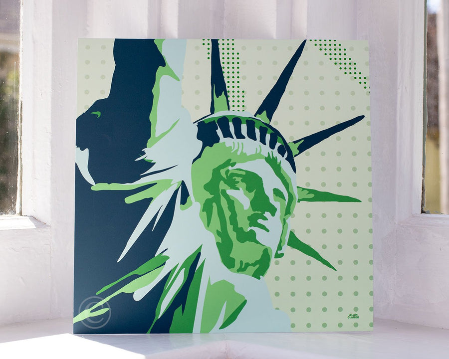 Statue Of Liberty Art Print 8" x 8" Wall Poster - New York