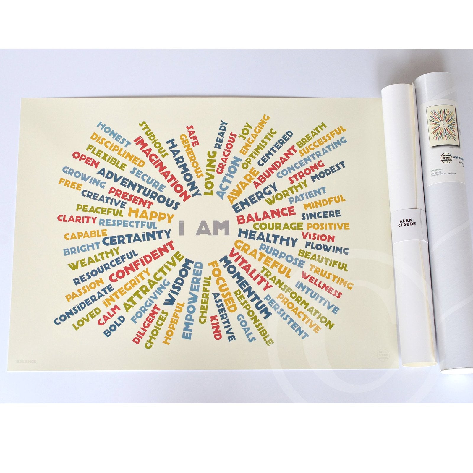 I AM Balance Art Print 18" x 24" Wall Poster