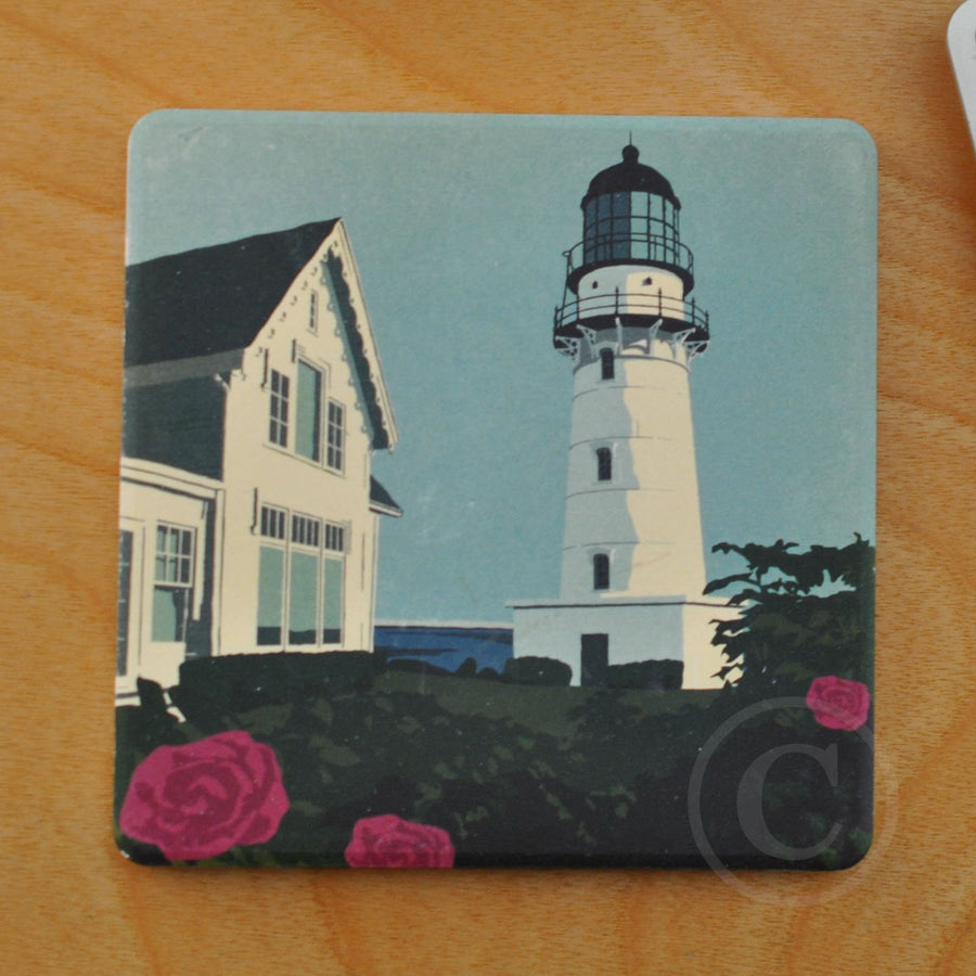 Cape Elizabeth Light Art Drink Coaster - Maine SOLD OUT