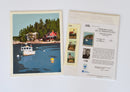 Lobster Boat at Five Islands Art Print 8" x 10" Wall Poster - Maine