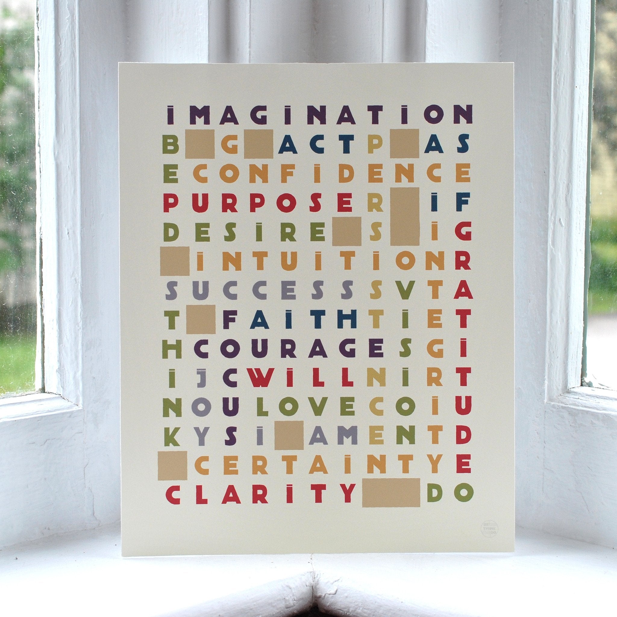 Cross Path Retro Art Print 8" x 10" Wall Poster