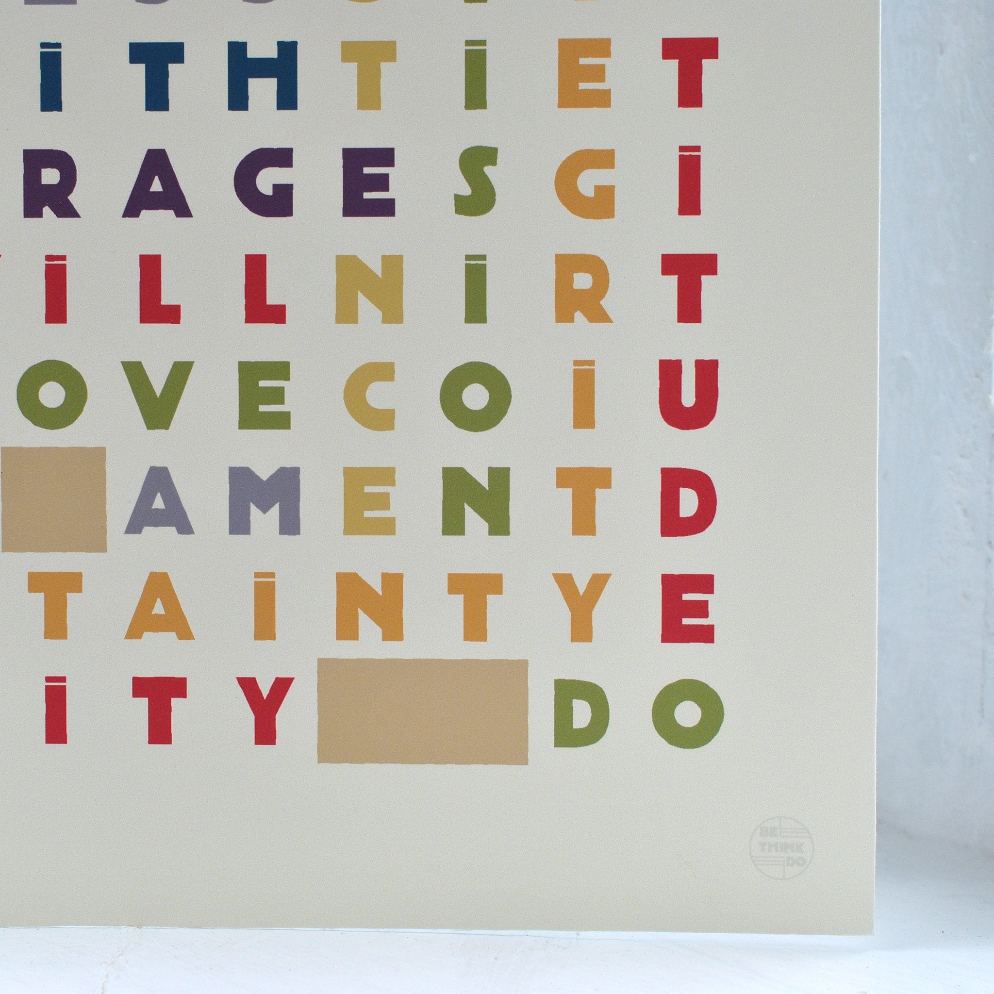 Cross Path Retro Art Print 8" x 10" Wall Poster