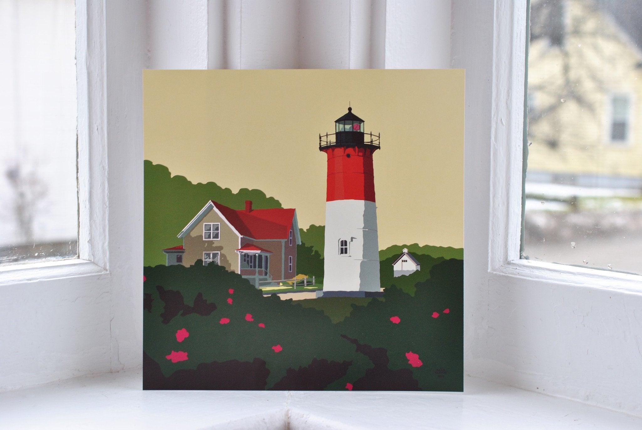 Nauset Light Art Print 8" x 8" Square