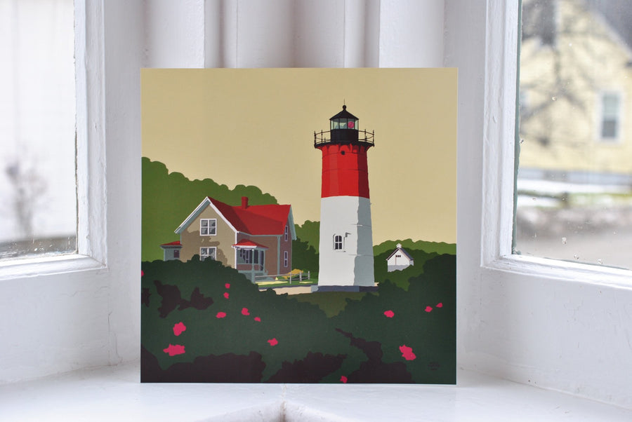 Nauset Light Art Print 8" x 8" Square