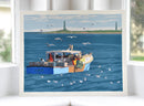 Lobstering at Cape Ann Art Print 8" x 10" Wall Poster - Massachusetts