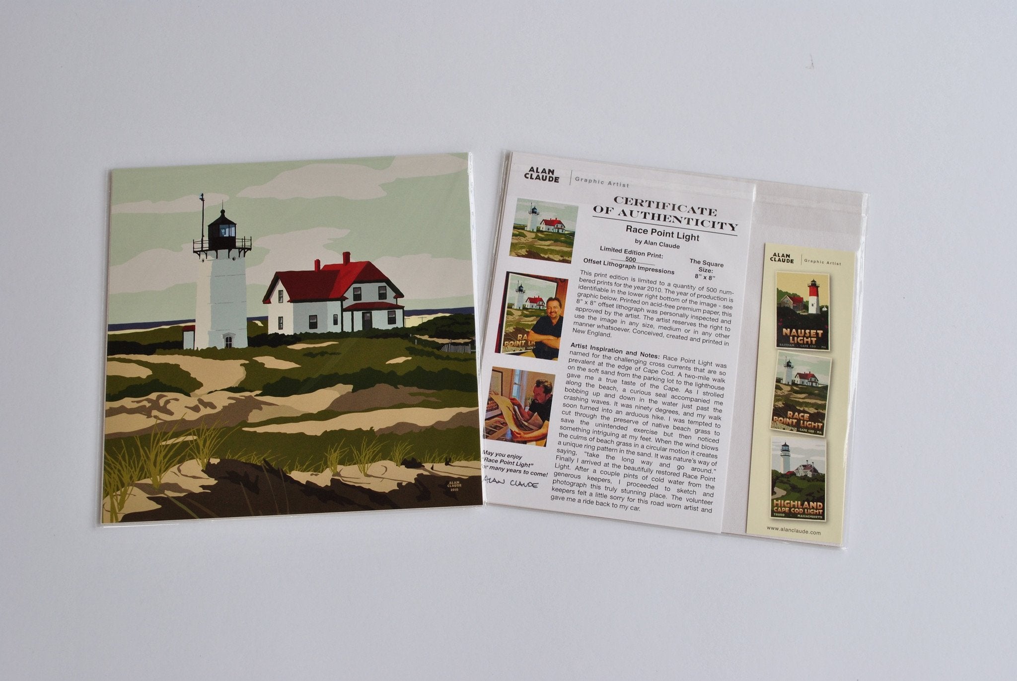 Race Point Light Art Print 8" x 8" Square