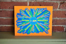I AM Youth Mindfulness Art Print - Neon Orange 8" x 10" Wall Poster