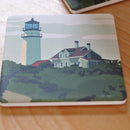 Highland Light Art Drink Coaster - Massachusetts -