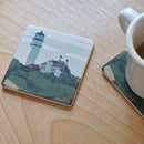Highland Light Art Drink Coaster - Massachusetts -