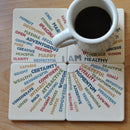 I AM BALANCE Drink Coasters Set