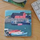 Motif No 1 Blue Sky Art Drink Coaster Single - Massachusetts