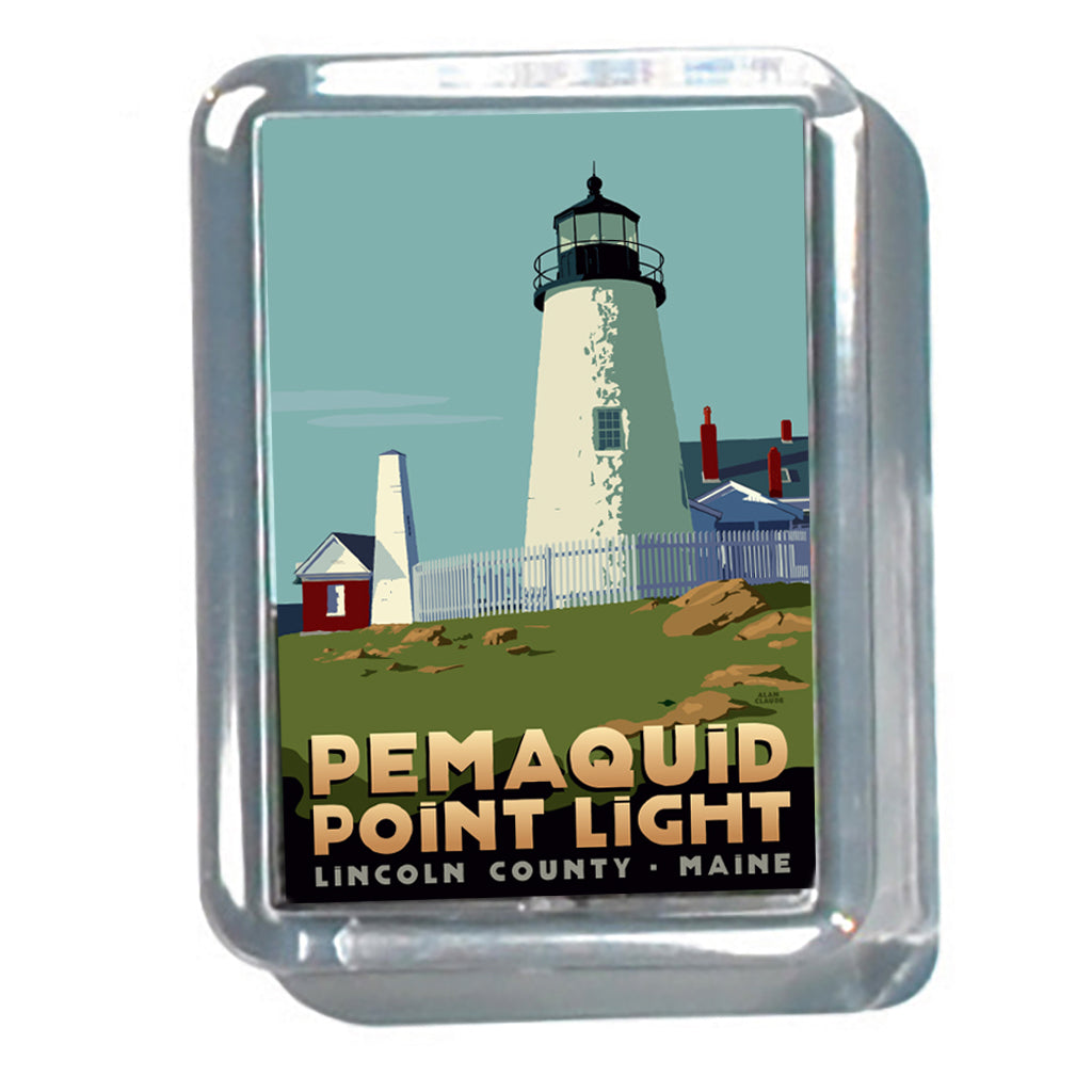 Pemaquid Point Light 2" x 2 3/4" Acrylic Magnet - Maine