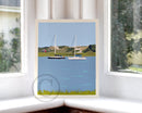 Sailboats at Sandy Neck Art Print 8" x 10" Travel Poster - Massachusetts