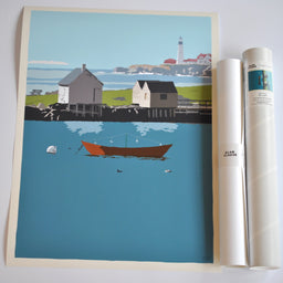 Willard Beach Art Print 18" x 24" Wall Poster - Maine