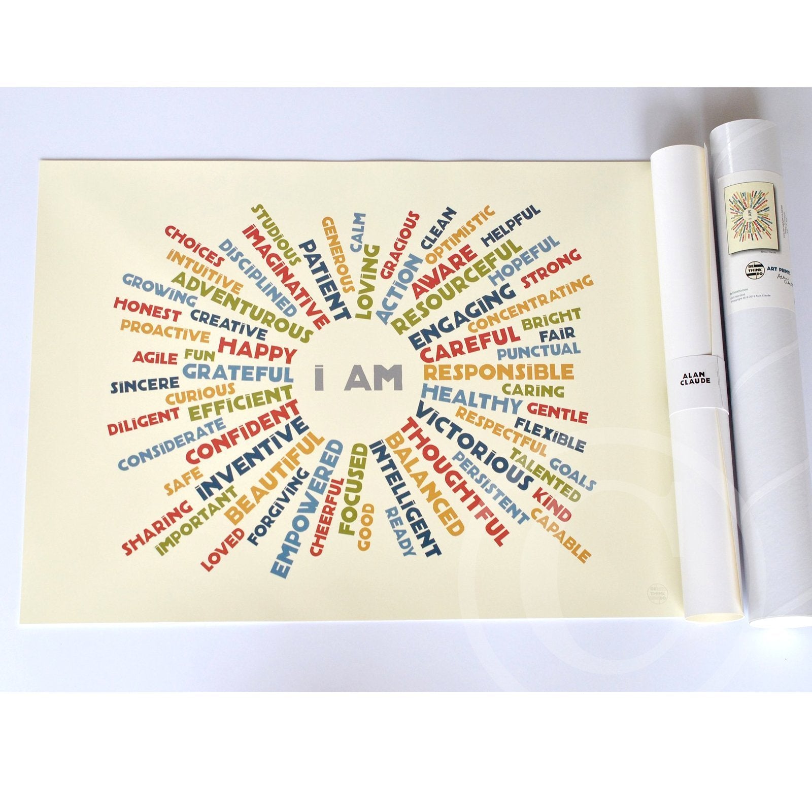 I AM Youth Mindfulness Art Print Retro 18" x 24" Wall Poster