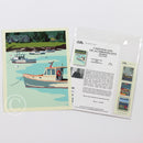 Anchored Art Print 8" x 10" Wall Poster - Maine