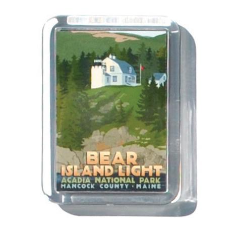 Bear Island Light 2" x 2 3/4" Acrylic Magnet - Maine