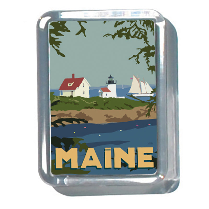 Camden Lighthouse 2" x 2 3/4" Acrylic Magnet - Maine