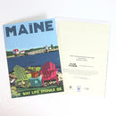 Chairs Overlooking Ram Island Light Notecard 5" x 7"  - Maine