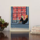 Good Book on a Snow Day Art Print 8" x 10" Wall Poster By Alan Claude - Maine