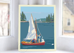 Hoist The Sail Art Print 8" x 10" Wall Poster By Alan Claude
