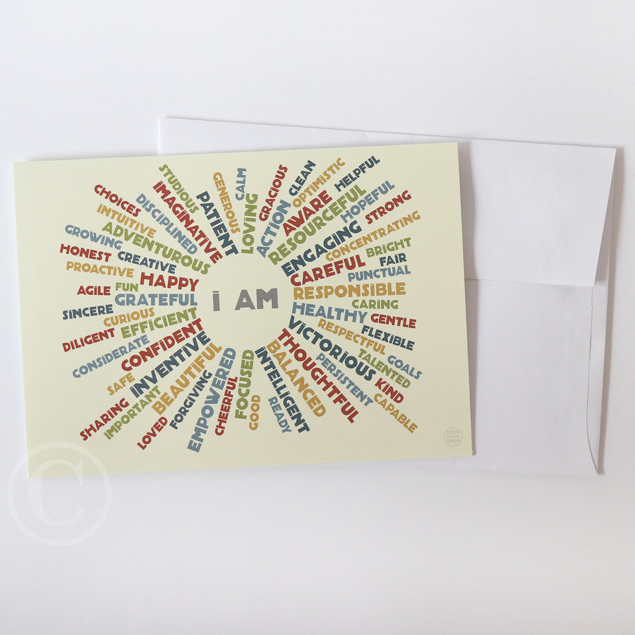 I Am Youth Midfulness  Notecard 5" x 7"  - Maine