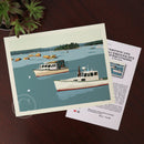 Lobster Boats in Friendship Art Print 8" x 10" Wall Poster By Alan Claude - Maine