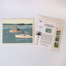 Lobster Boats in Friendship Art Print 8" x 10" Wall Poster By Alan Claude - Maine