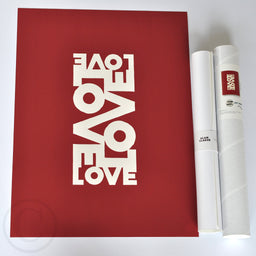 Love Energy Red Art Print 18" x 24" Wall Poster