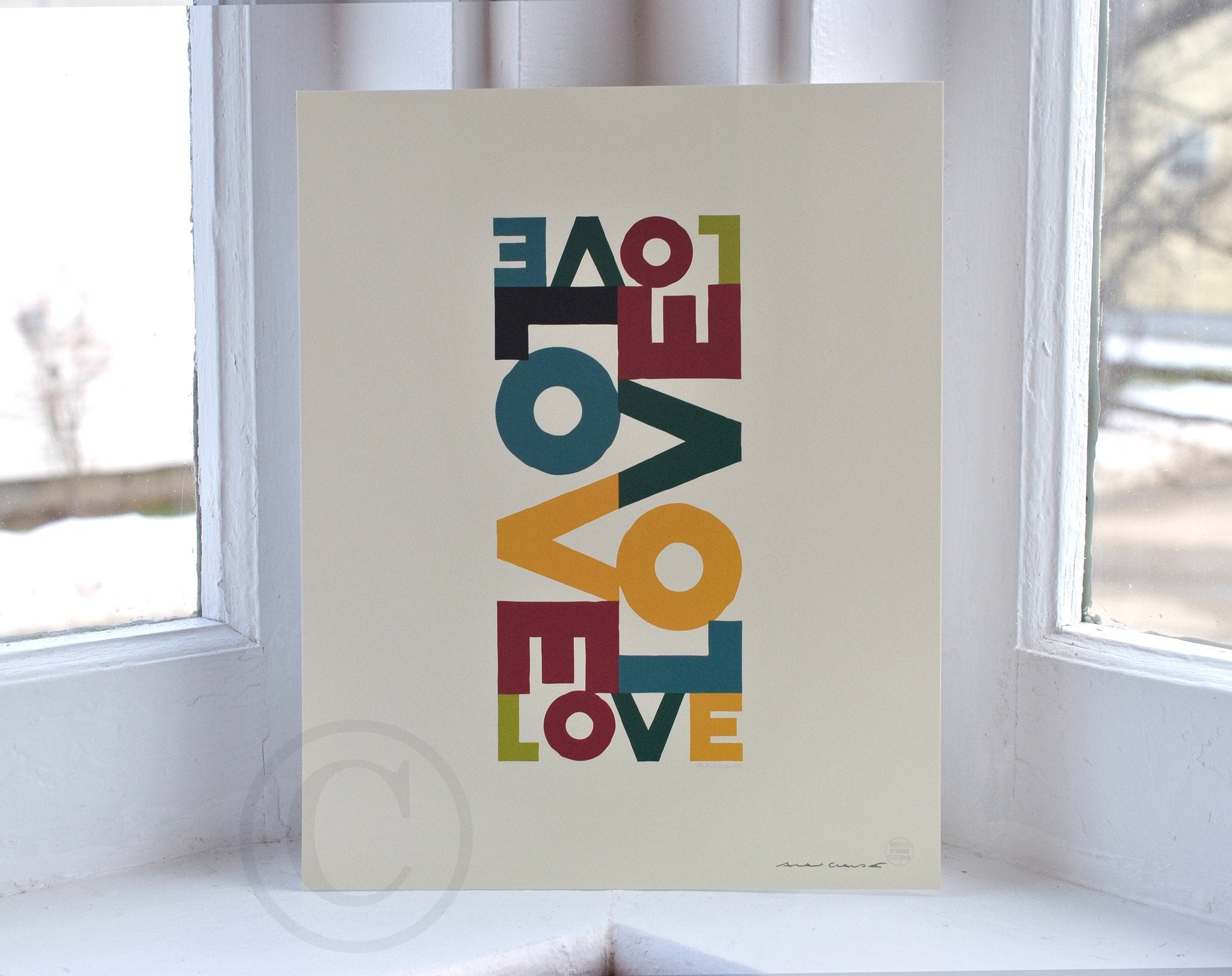 Love Energy - Retro Art Print 8" x 10" Wall Poster