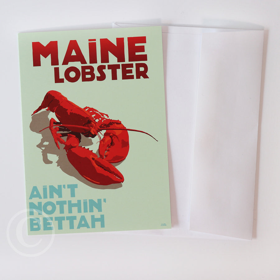 Maine Lobster Notecard 5" x 7"  - Maine