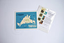 Martha's Vineyard Map Art Print 8" x 10" Travel Poster - Massachusetts