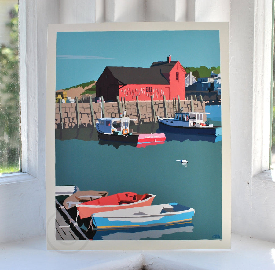 Motif No. 1 Art Print 8" x 10" Wall Poster - Massachusetts