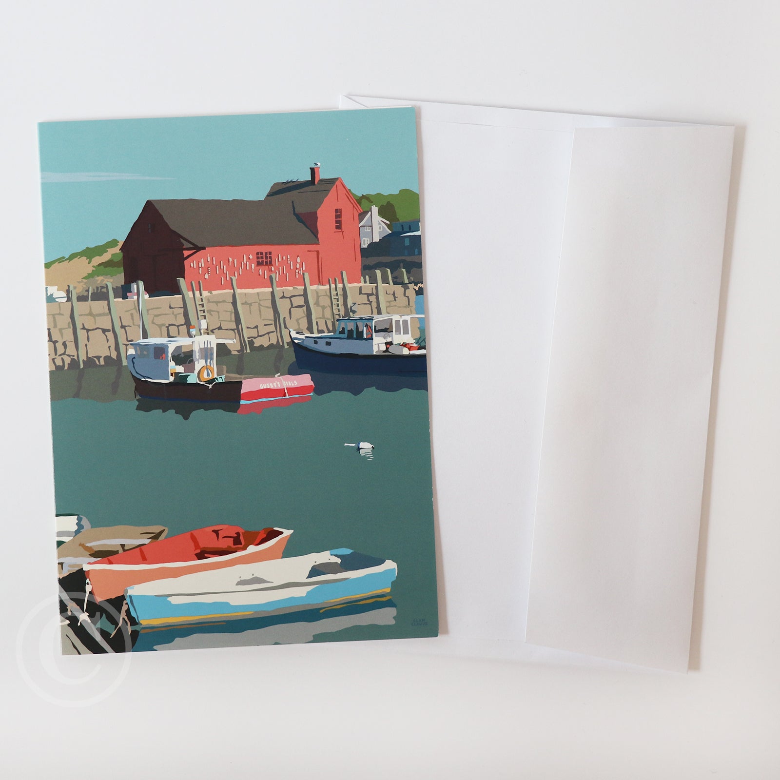 Motif No. 1  Notecard 5" x 7"  - Massachusetts