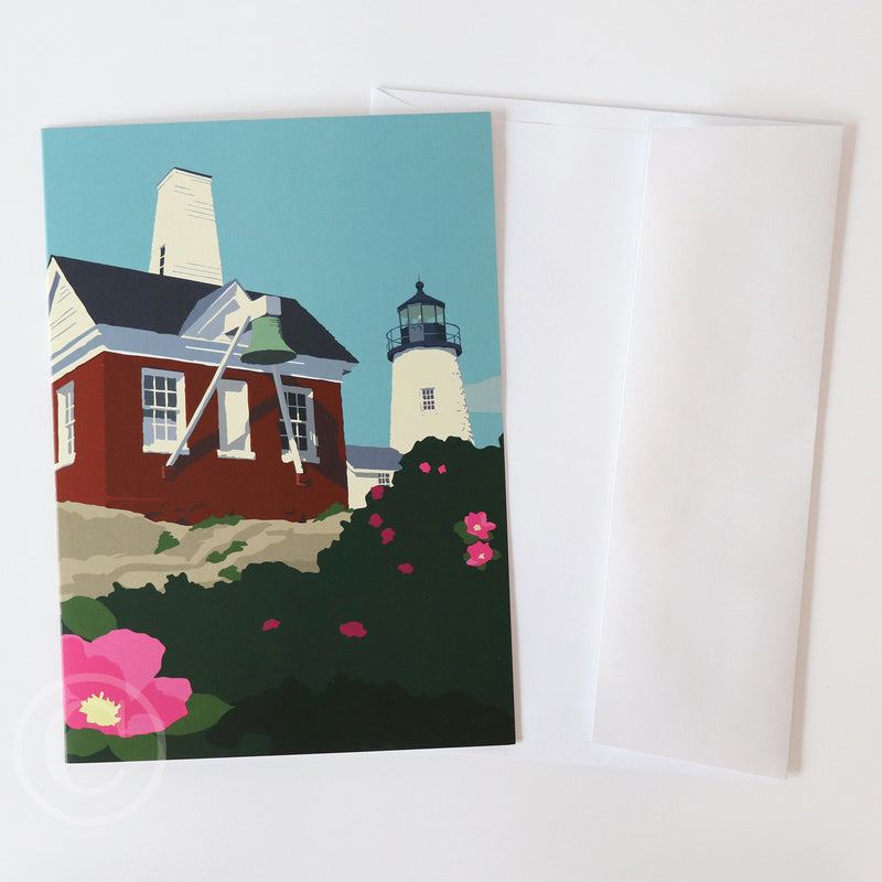 Pemaquid Point Light Bell Notecard 5" x 7"  - Maine