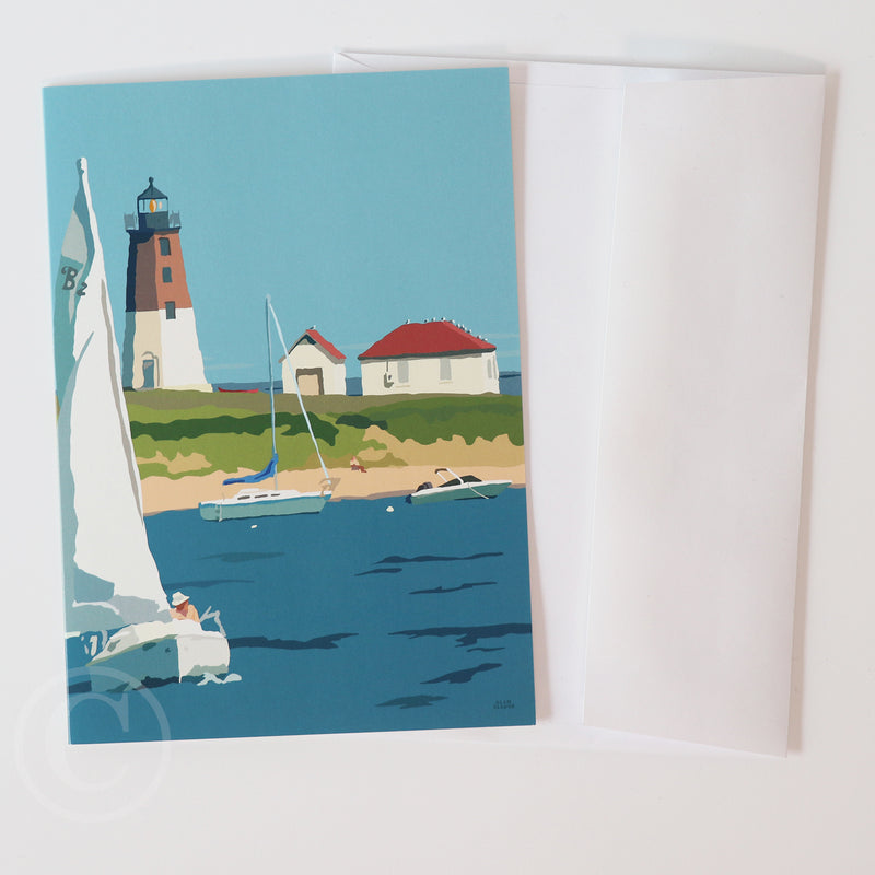 Point Judith Light Notecard 5" x 7"  - Rhode Island